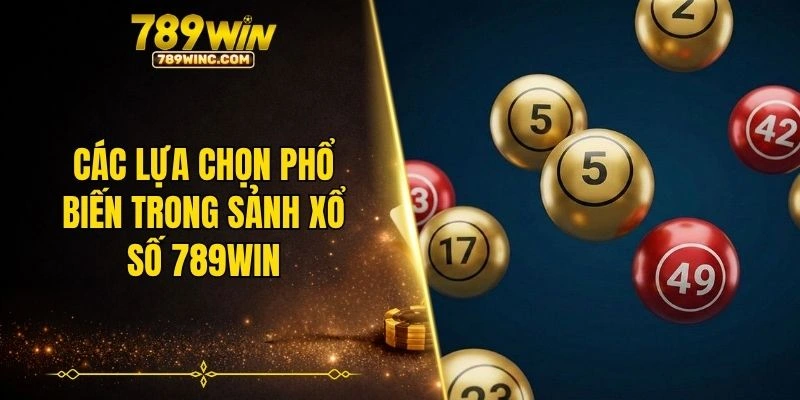 Các lựa chọn phổ biến trong sảnh xổ số 789WIN