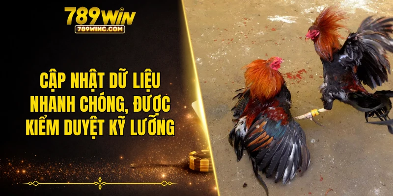 Cập nhật dữ liệu nhanh chóng, được kiểm duyệt kỹ lưỡng